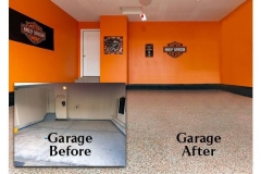 Garage Floore Before and After